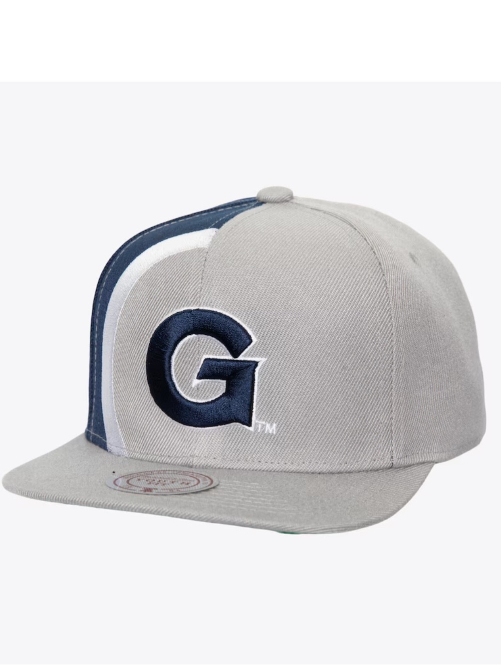 Youth Gray/Navy Georgetown Hoyas Split Snapback Hat